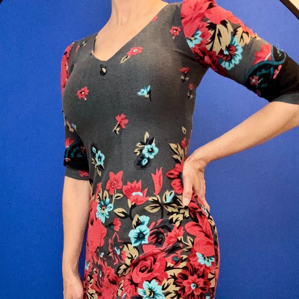 Woman's Floral Print Dress